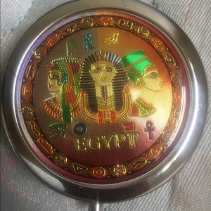 Vintage double mirror, round